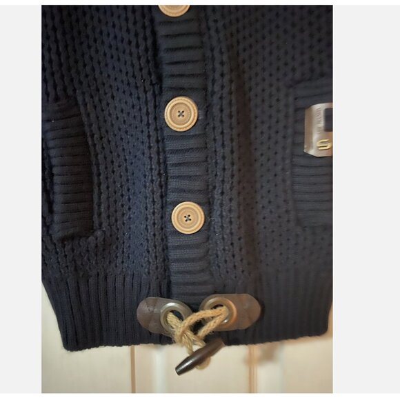 LEIF NELSON KNITTED JACKET TURTLENECK CARDIGAN SMALL NEW WITH TAGS - Picture 8 of 9